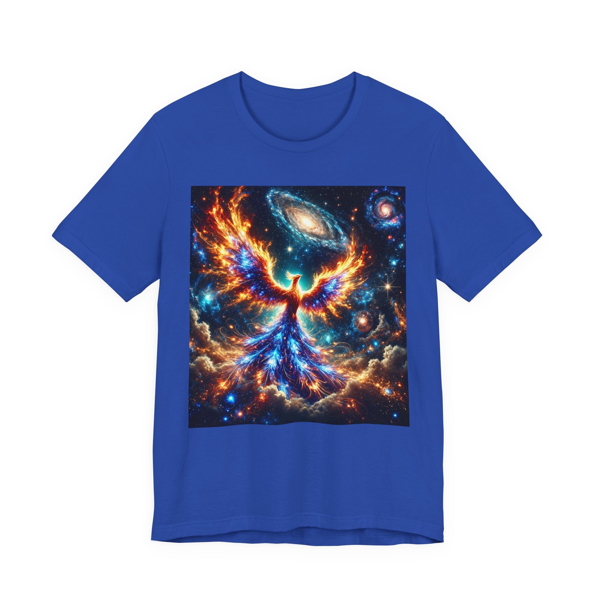 Cosmic Phoenix of Eternal Flame Unisex Graphic T-Shirt